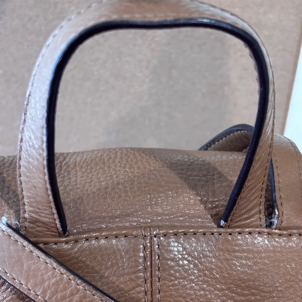 COACH Park Medium Tan Leather Backpack (2013) - Picture 11 of 16